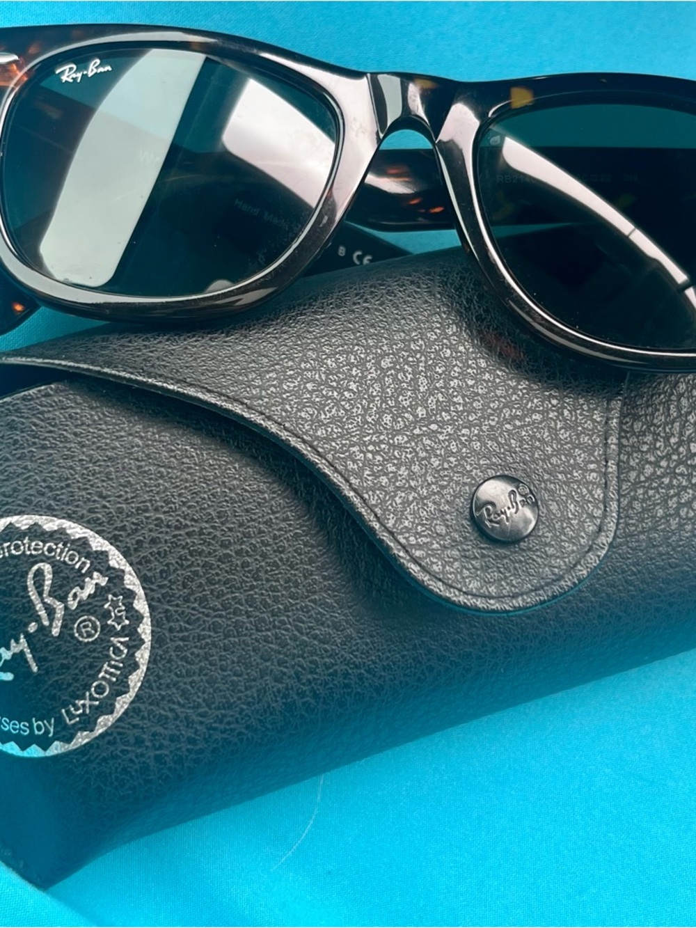 Ray-Ban Tortoiseshell Frame Black Lens Sunglasses